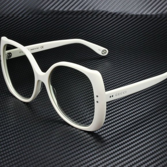 Gucci White 56mm Sunglasses